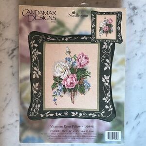 Victorian Roses Needlepoint Kit by Candamar Designs